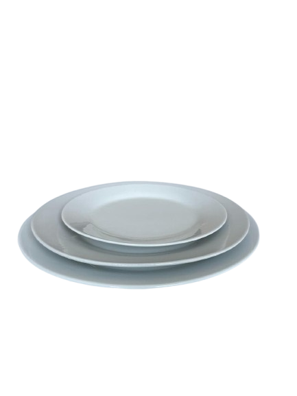 White Basic Kitchen Plates (Set)