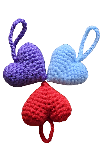 Heart Keychains Crochet